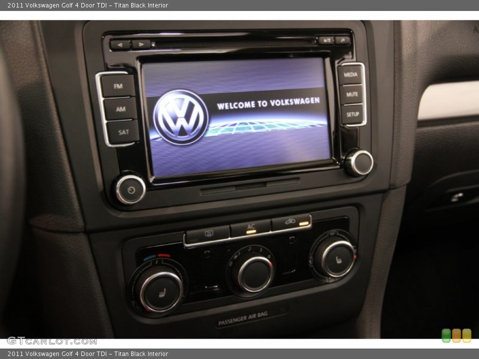 Titan Black Interior Controls for the 2011 Volkswagen Golf 4 Door TDI #85195274