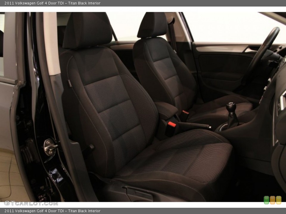 Titan Black Interior Front Seat for the 2011 Volkswagen Golf 4 Door TDI #85195433