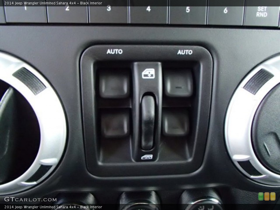 Black Interior Controls for the 2014 Jeep Wrangler Unlimited Sahara 4x4 #85196798