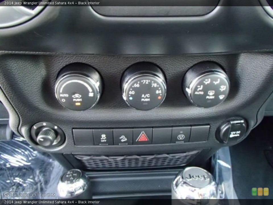 Black Interior Controls for the 2014 Jeep Wrangler Unlimited Sahara 4x4 #85196816