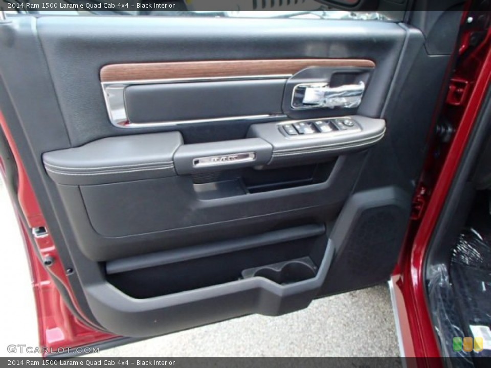 Black Interior Door Panel for the 2014 Ram 1500 Laramie Quad Cab 4x4 #85200635
