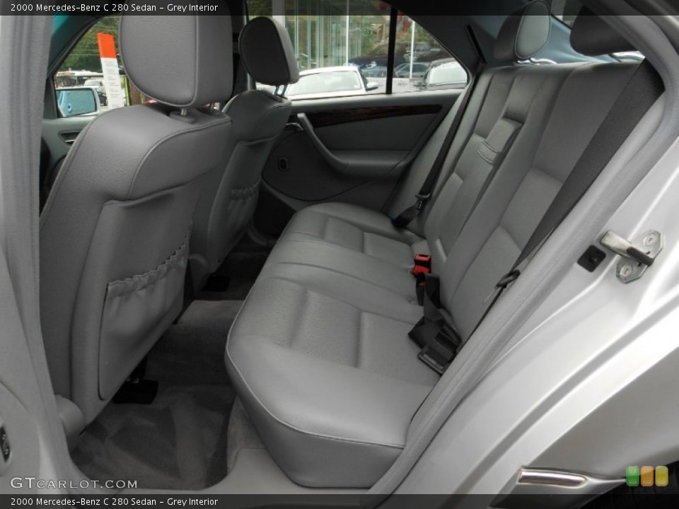 Grey Interior Rear Seat for the 2000 Mercedes-Benz C 280 Sedan #85205393