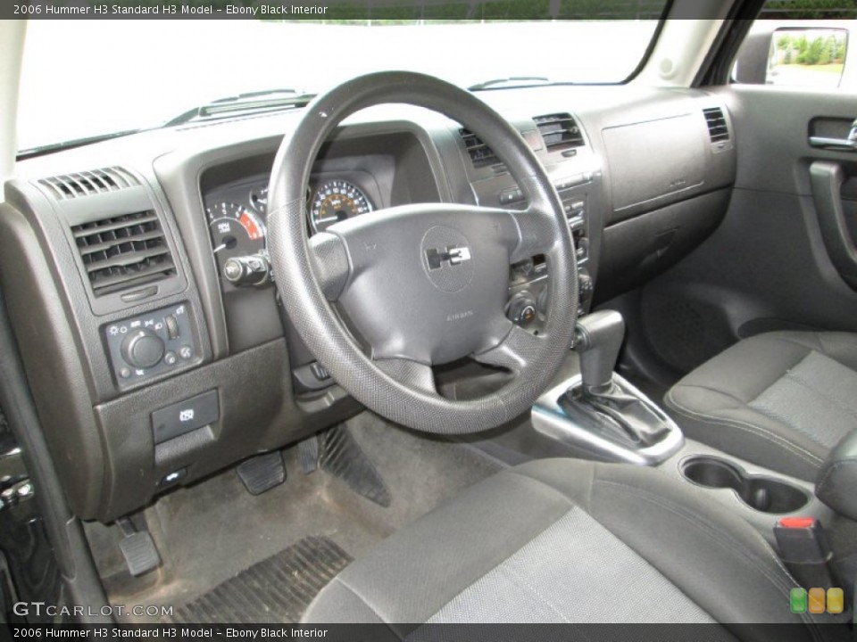 Ebony Black Interior Prime Interior for the 2006 Hummer H3  #85205567