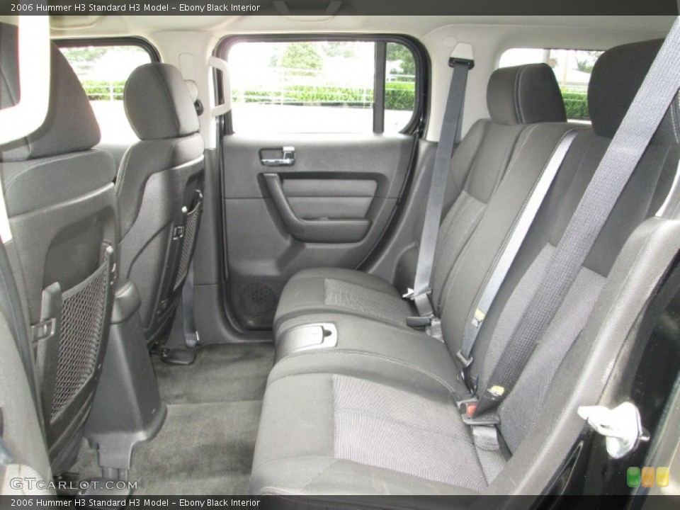 Ebony Black Interior Rear Seat for the 2006 Hummer H3  #85205615