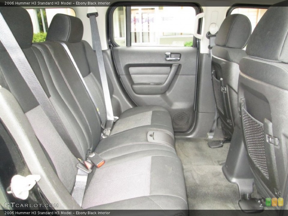 Ebony Black Interior Rear Seat for the 2006 Hummer H3  #85205639