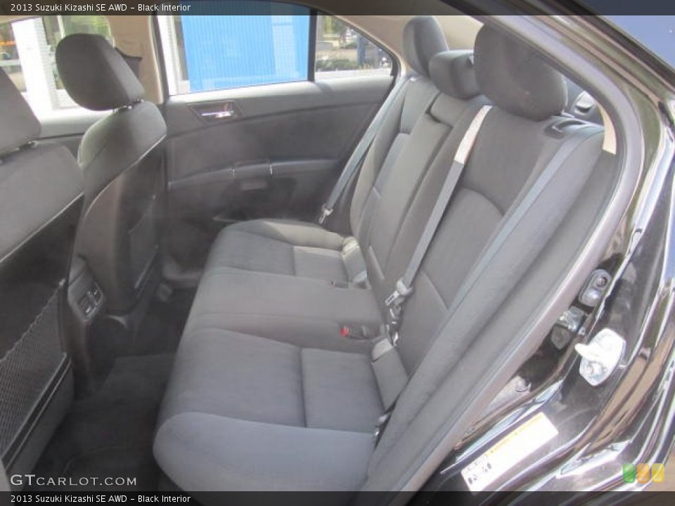 Black Interior Rear Seat for the 2013 Suzuki Kizashi SE AWD #85205897