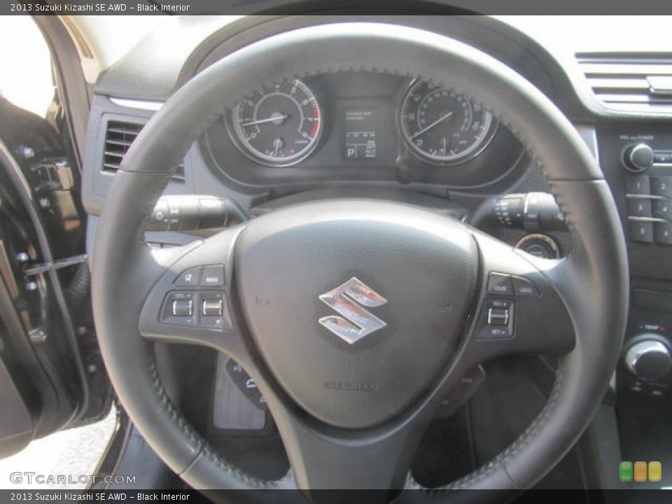 Black Interior Steering Wheel for the 2013 Suzuki Kizashi SE AWD #85205918