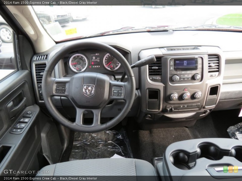 Black/Diesel Gray Interior Dashboard for the 2014 Ram 1500 Express Crew Cab #85206320