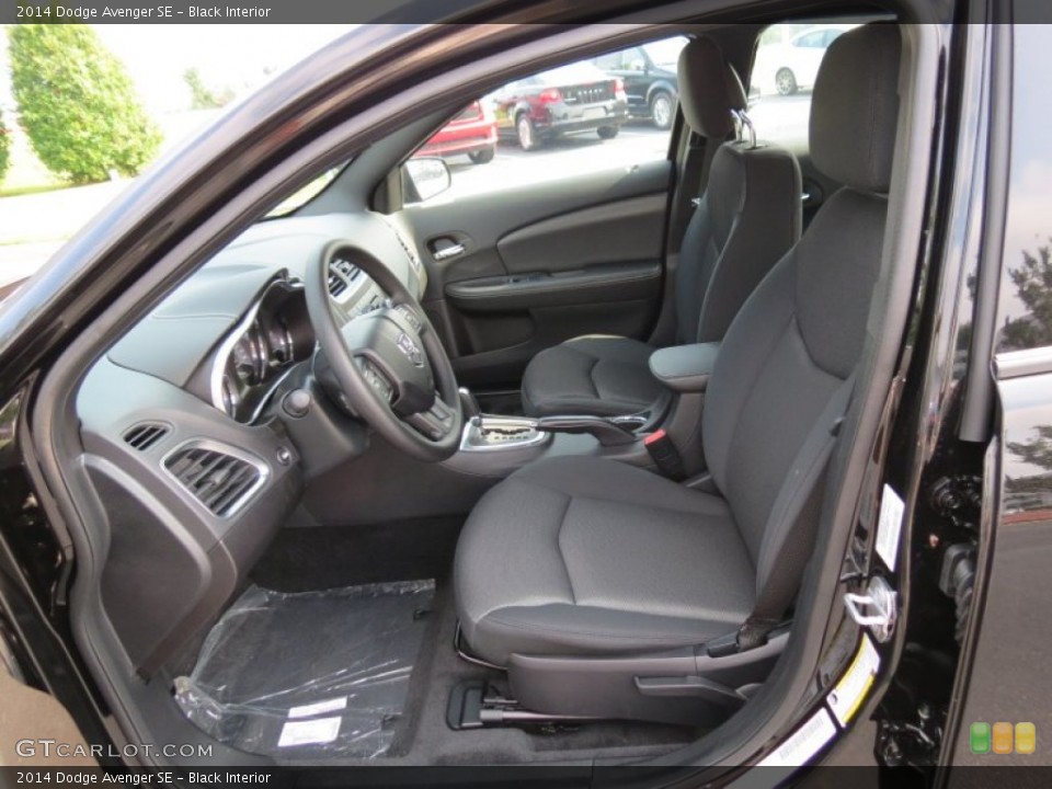 Black Interior Front Seat for the 2014 Dodge Avenger SE #85207622