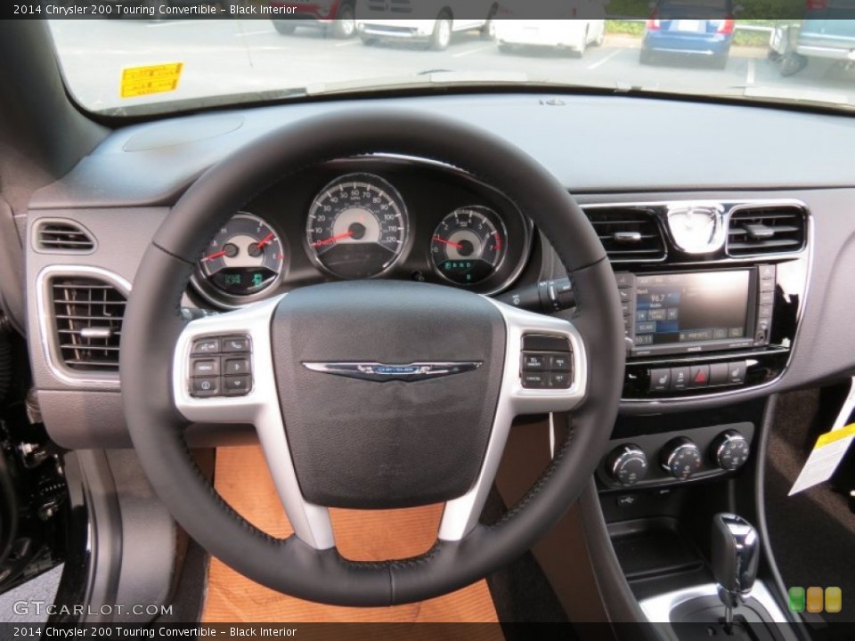 Black Interior Steering Wheel for the 2014 Chrysler 200 Touring Convertible #85207883