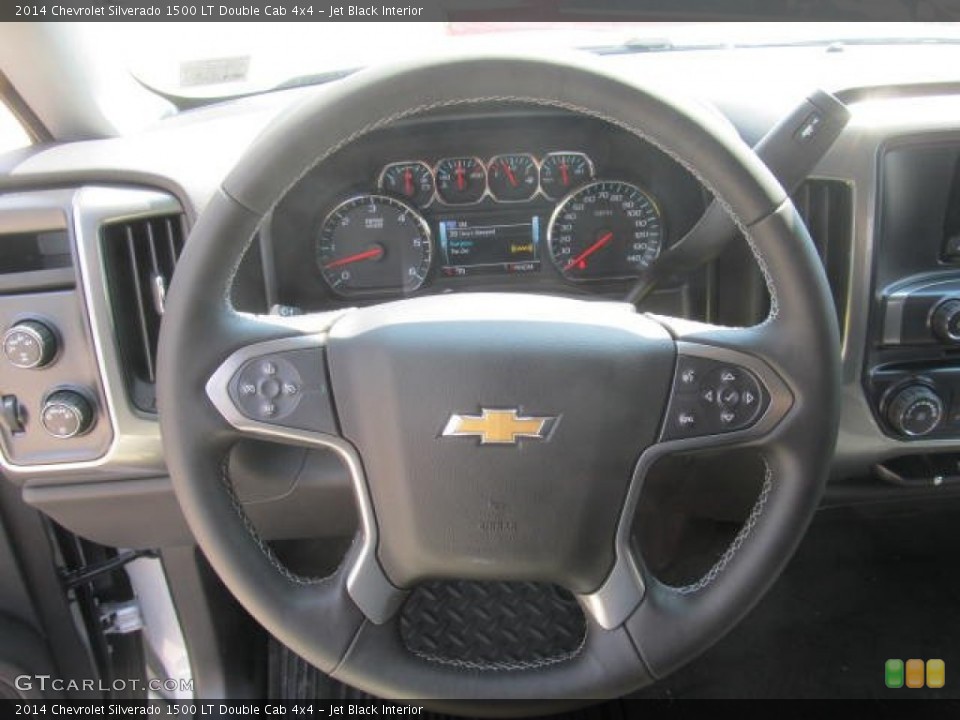 Jet Black Interior Steering Wheel for the 2014 Chevrolet Silverado 1500 LT Double Cab 4x4 #85208153