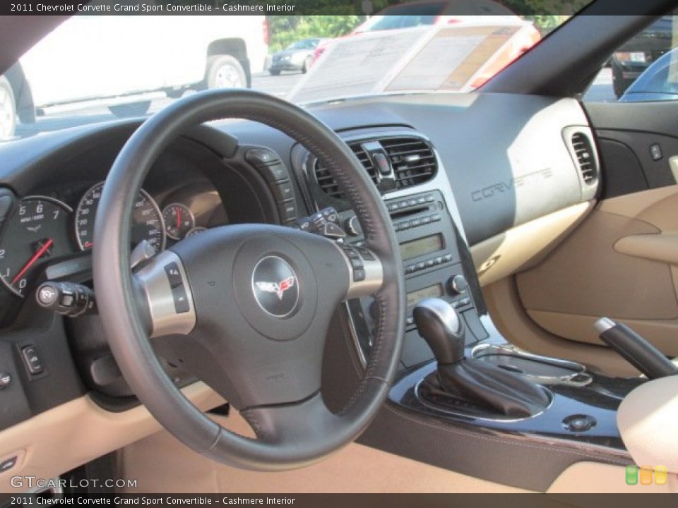 Cashmere Interior Dashboard for the 2011 Chevrolet Corvette Grand Sport Convertible #85211450