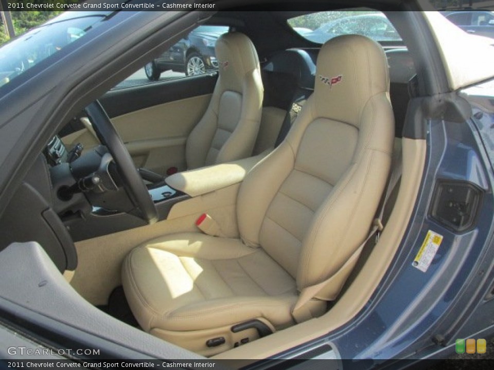 Cashmere Interior Front Seat for the 2011 Chevrolet Corvette Grand Sport Convertible #85211474