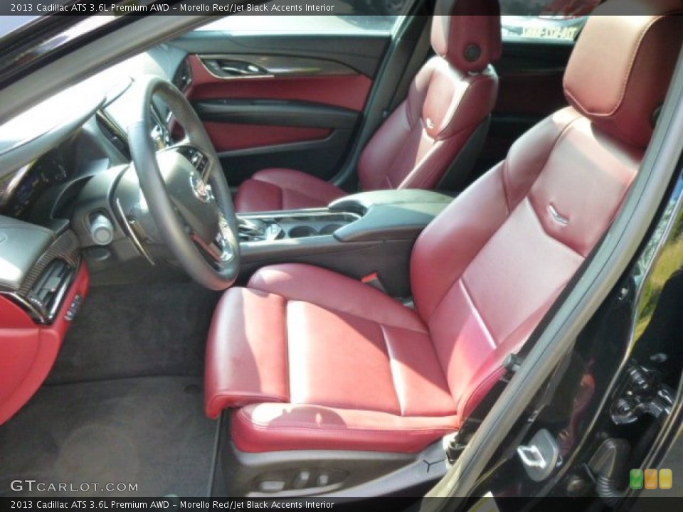 Morello Red/Jet Black Accents Interior Photo for the 2013 Cadillac ATS 3.6L Premium AWD #85212398