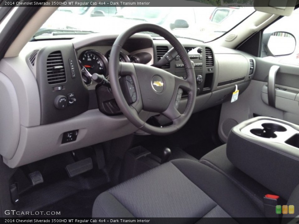 Dark Titanium Interior Prime Interior for the 2014 Chevrolet Silverado 3500HD WT Regular Cab 4x4 #85212868