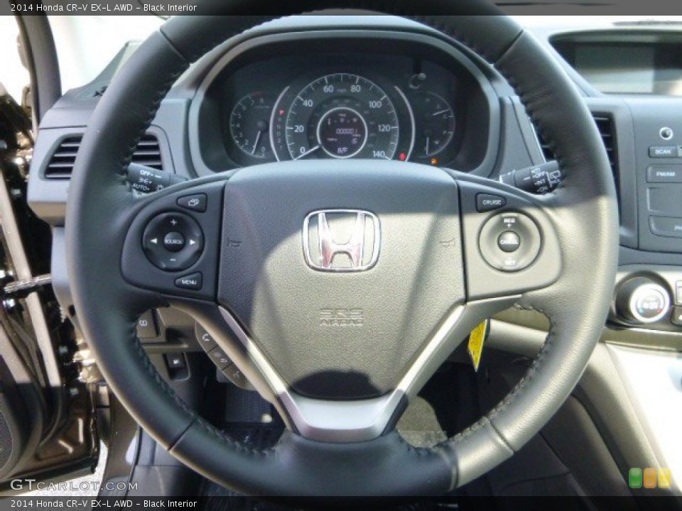 Black Interior Steering Wheel for the 2014 Honda CR-V EX-L AWD #85215962