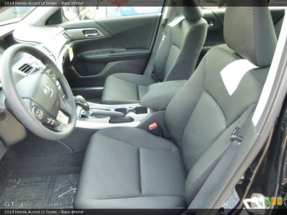 Black Interior Front Seat for the 2014 Honda Accord LX Sedan #85217051