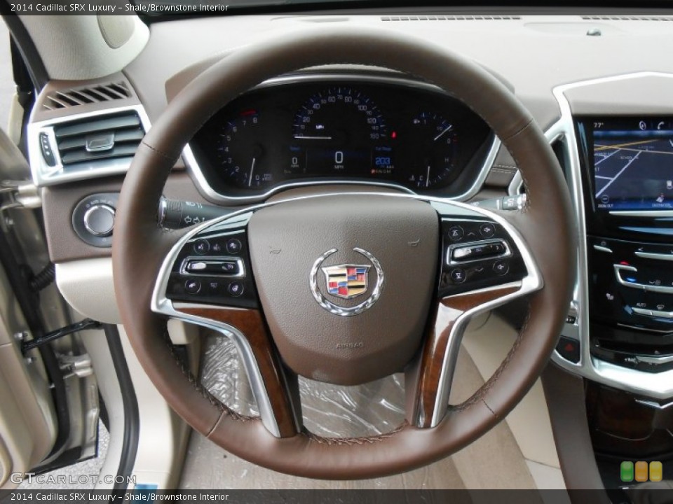 Shale/Brownstone Interior Steering Wheel for the 2014 Cadillac SRX Luxury #85218418