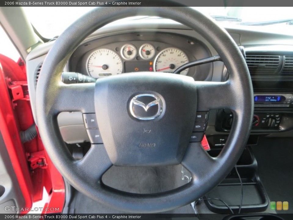 Graphite Interior Steering Wheel for the 2006 Mazda B-Series Truck B3000 Dual Sport Cab Plus 4 #85218953