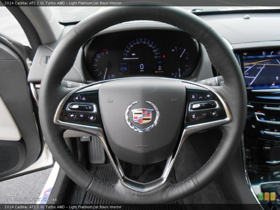 Light Platinum/Jet Black Interior Steering Wheel for the 2014 Cadillac ATS 2.0L Turbo AWD #85219073