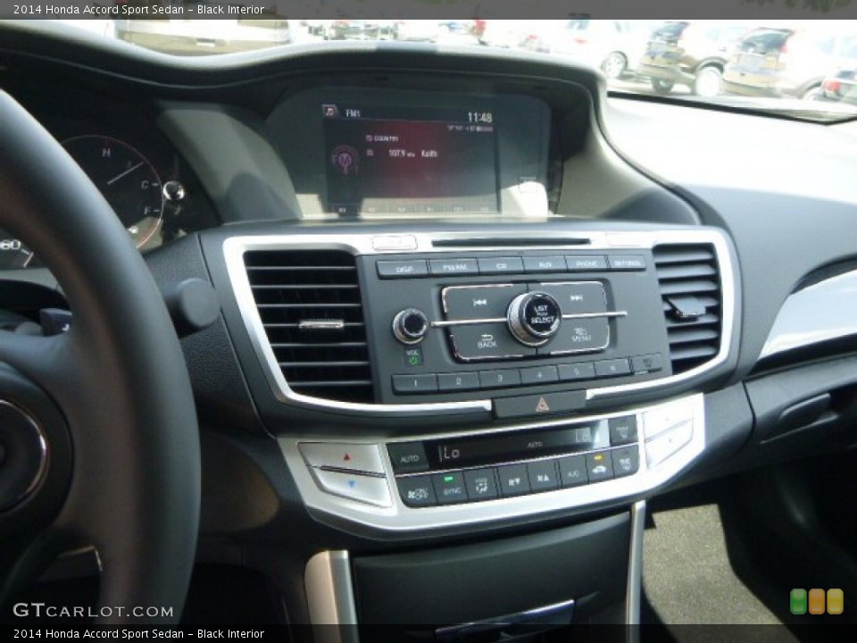 Black Interior Controls for the 2014 Honda Accord Sport Sedan #85219175