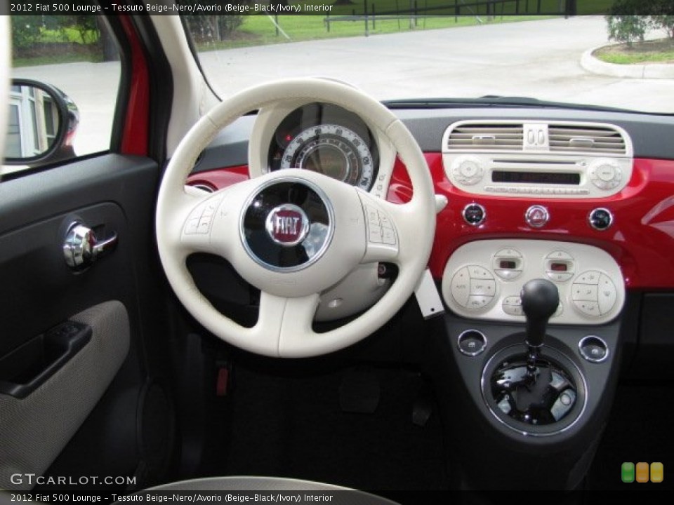 Tessuto Beige-Nero/Avorio (Beige-Black/Ivory) Interior Dashboard for the 2012 Fiat 500 Lounge #85222496