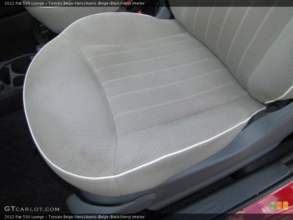 Tessuto Beige-Nero/Avorio (Beige-Black/Ivory) Interior Front Seat for the 2012 Fiat 500 Lounge #85222772