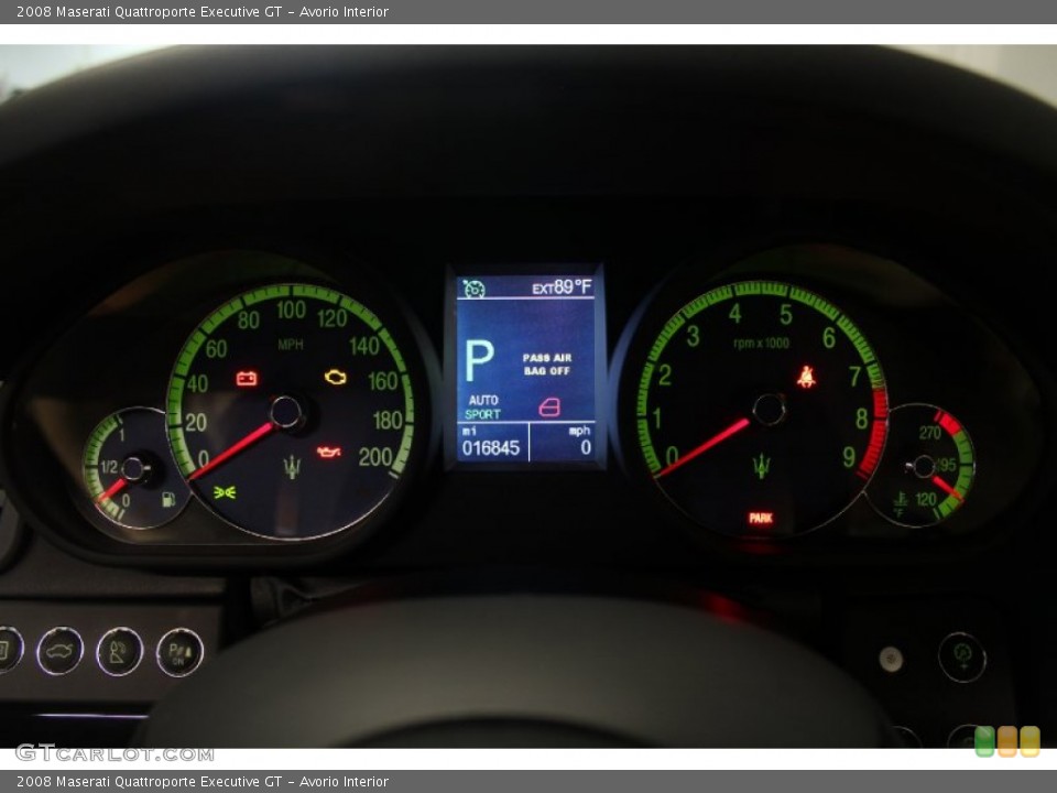 Avorio Interior Gauges for the 2008 Maserati Quattroporte Executive GT #85222778