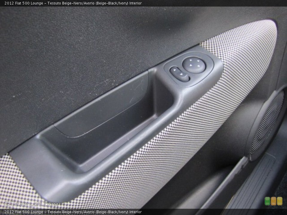 Tessuto Beige-Nero/Avorio (Beige-Black/Ivory) Interior Controls for the 2012 Fiat 500 Lounge #85222832