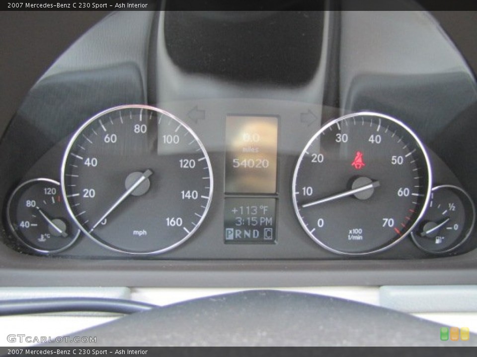 Ash Interior Gauges for the 2007 Mercedes-Benz C 230 Sport #85223379