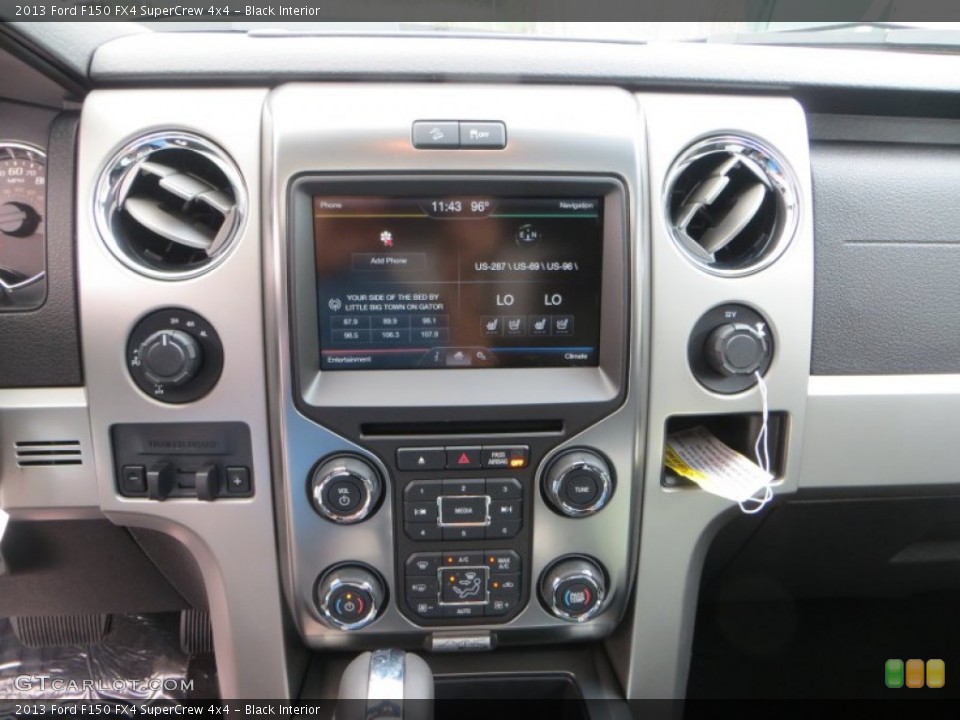 Black Interior Controls for the 2013 Ford F150 FX4 SuperCrew 4x4 #85223831