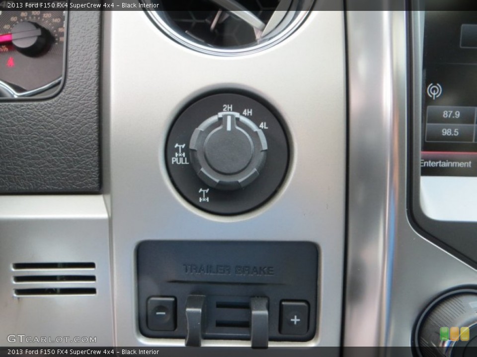 Black Interior Controls for the 2013 Ford F150 FX4 SuperCrew 4x4 #85223879
