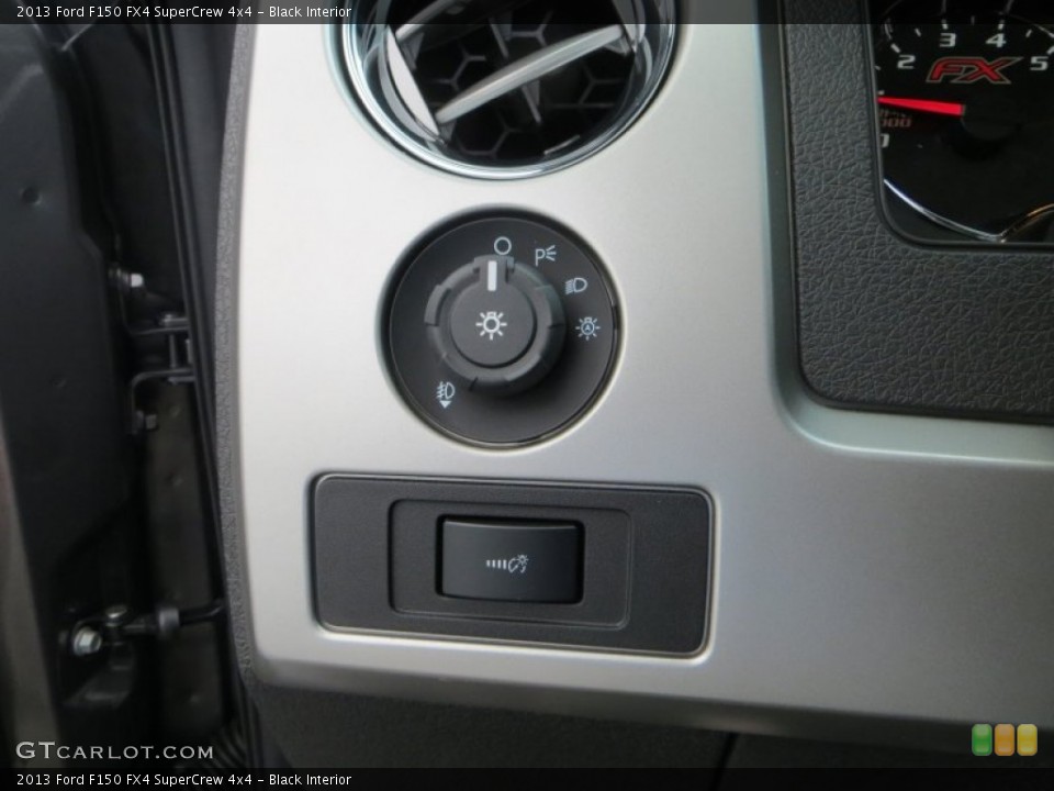 Black Interior Controls for the 2013 Ford F150 FX4 SuperCrew 4x4 #85223945