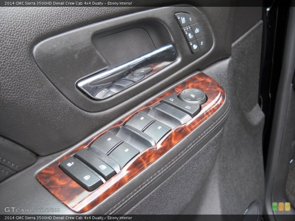 Ebony Interior Controls for the 2014 GMC Sierra 3500HD Denali Crew Cab 4x4 Dually #85226693