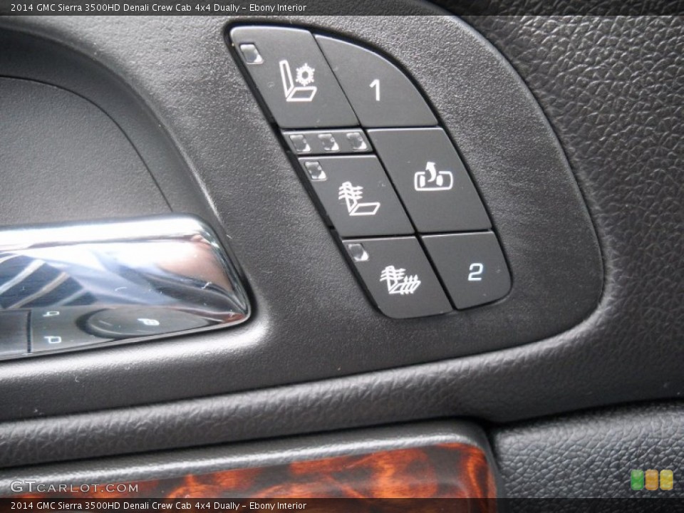 Ebony Interior Controls for the 2014 GMC Sierra 3500HD Denali Crew Cab 4x4 Dually #85226708