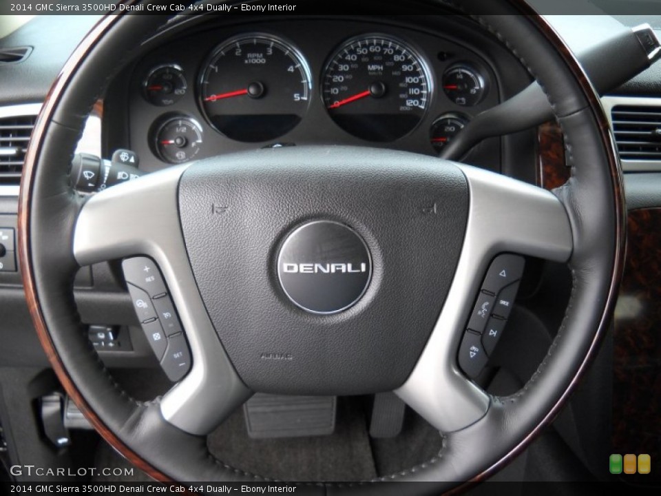 Ebony Interior Steering Wheel for the 2014 GMC Sierra 3500HD Denali Crew Cab 4x4 Dually #85226825