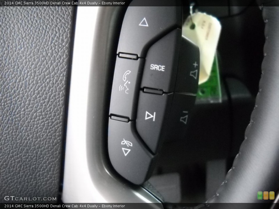 Ebony Interior Controls for the 2014 GMC Sierra 3500HD Denali Crew Cab 4x4 Dually #85226846