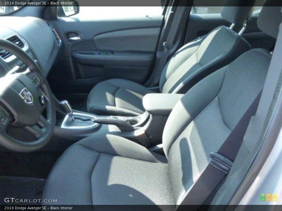 Black Interior Front Seat for the 2014 Dodge Avenger SE #85226954