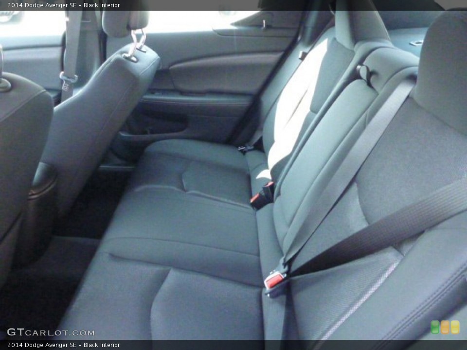 Black Interior Rear Seat for the 2014 Dodge Avenger SE #85226960