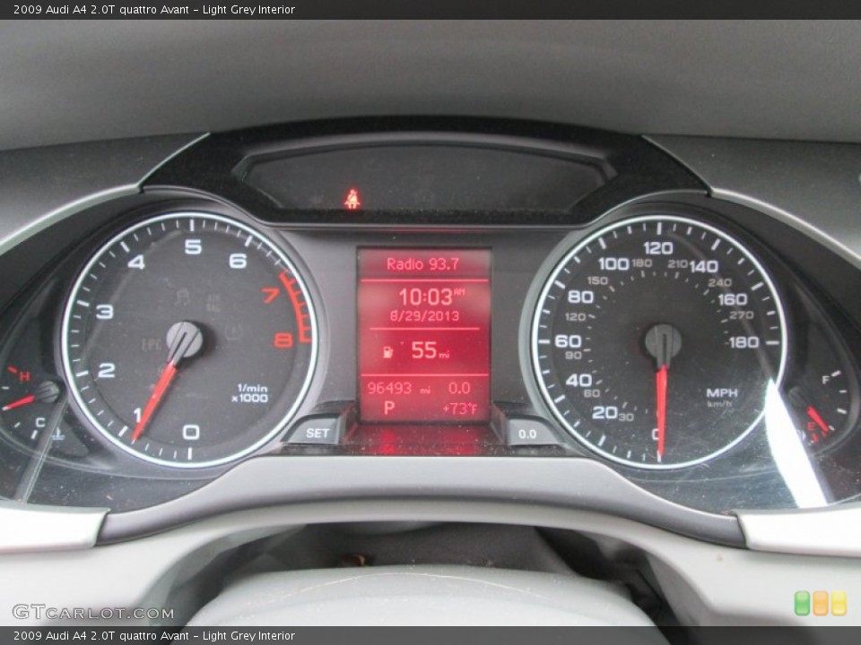 Light Grey Interior Gauges for the 2009 Audi A4 2.0T quattro Avant #85228148