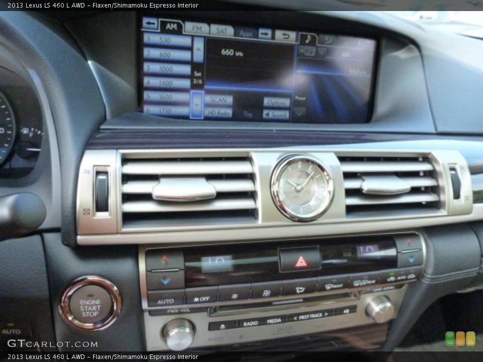 Flaxen/Shimamoku Espresso Interior Controls for the 2013 Lexus LS 460 L AWD #85230095
