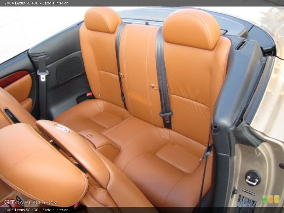 Saddle Interior Rear Seat for the 2004 Lexus SC 430 #85231097
