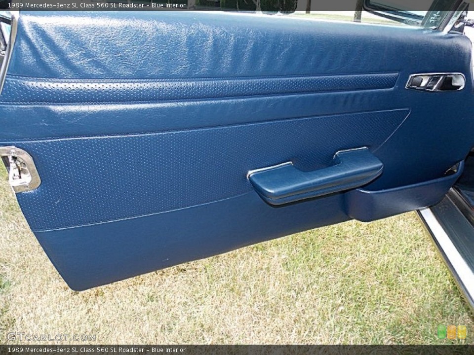 Blue Interior Door Panel for the 1989 Mercedes-Benz SL Class 560 SL Roadster #85232084