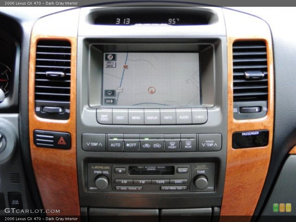 Dark Gray Interior Navigation for the 2006 Lexus GX 470 #85232255
