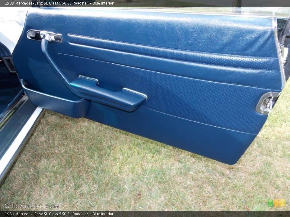 Blue Interior Door Panel for the 1989 Mercedes-Benz SL Class 560 SL Roadster #85232267