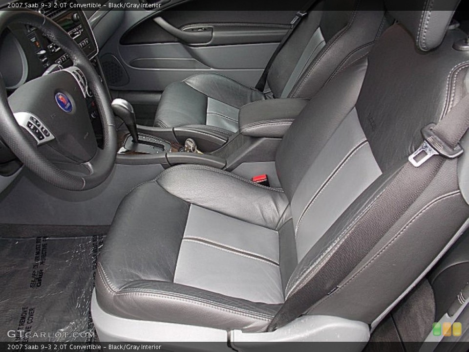 Black/Gray Interior Photo for the 2007 Saab 9-3 2.0T Convertible #85235030