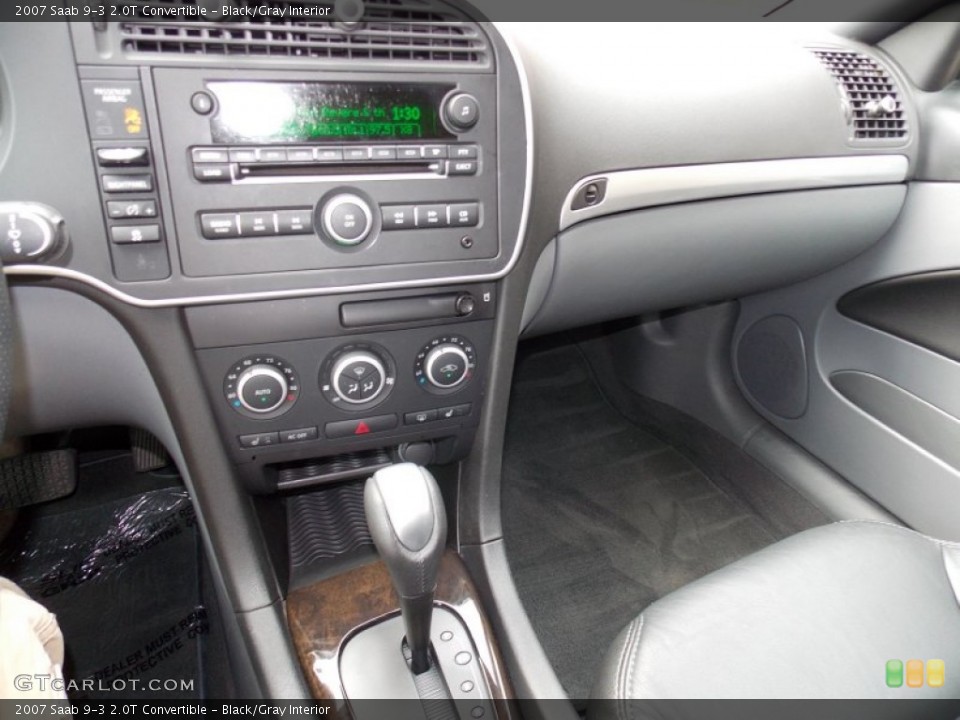 Black/Gray Interior Controls for the 2007 Saab 9-3 2.0T Convertible #85235112
