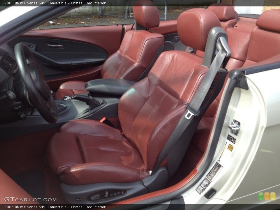 Chateau Red Interior Photo for the 2005 BMW 6 Series 645i Convertible #85235693
