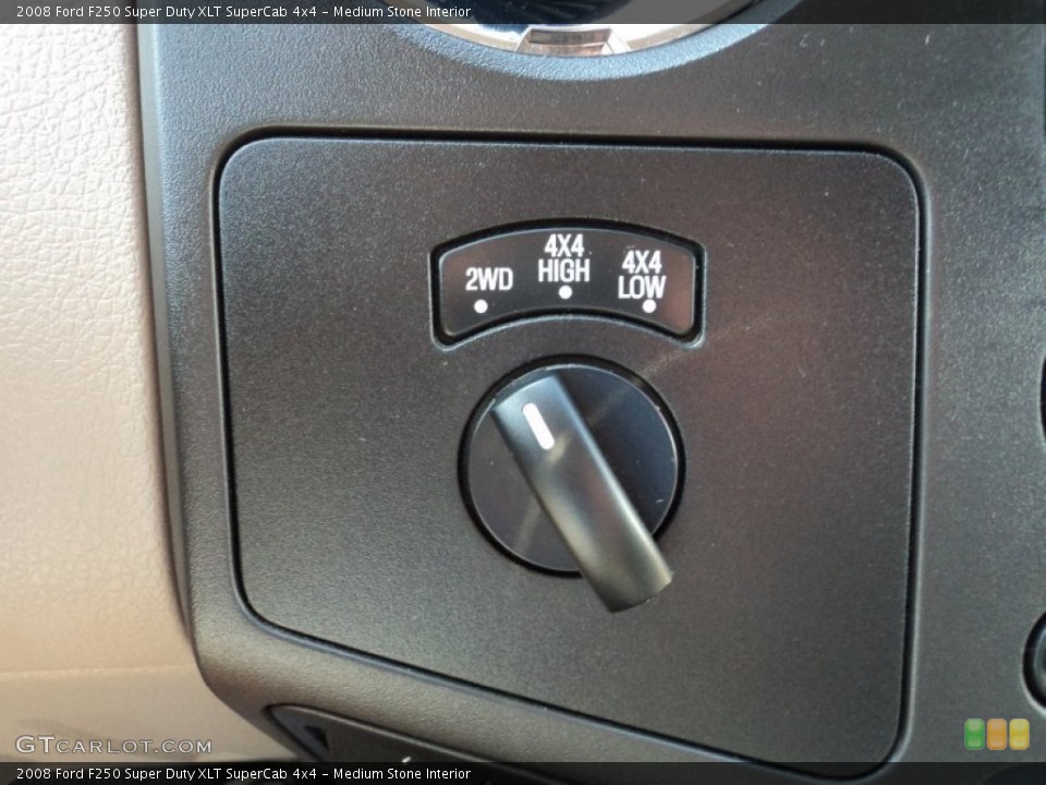 Medium Stone Interior Controls for the 2008 Ford F250 Super Duty XLT SuperCab 4x4 #85235711