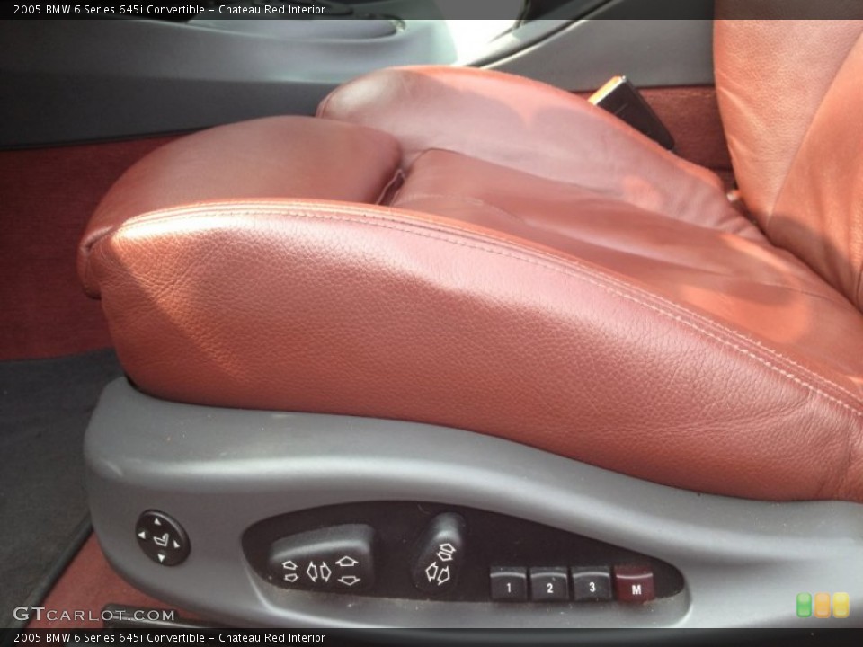 Chateau Red Interior Front Seat for the 2005 BMW 6 Series 645i Convertible #85235735